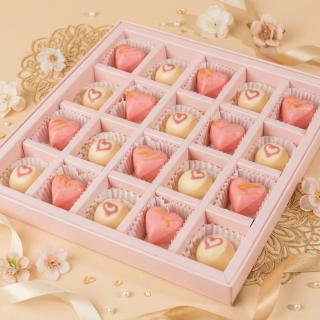 Cute Hearts and Truffles Chocolate Gift Box