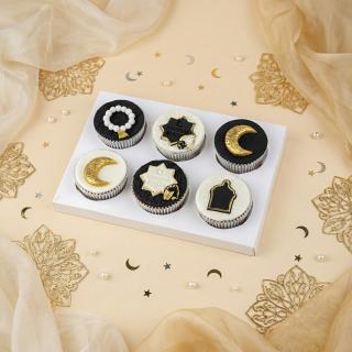 White and Black Ramadan Cupcake Collection
