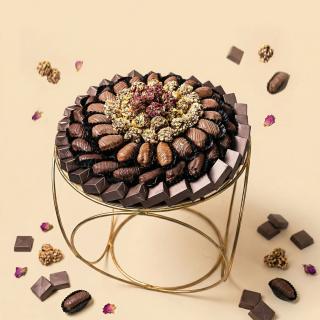 Gourmet Chocolate Dates Table Arrangement